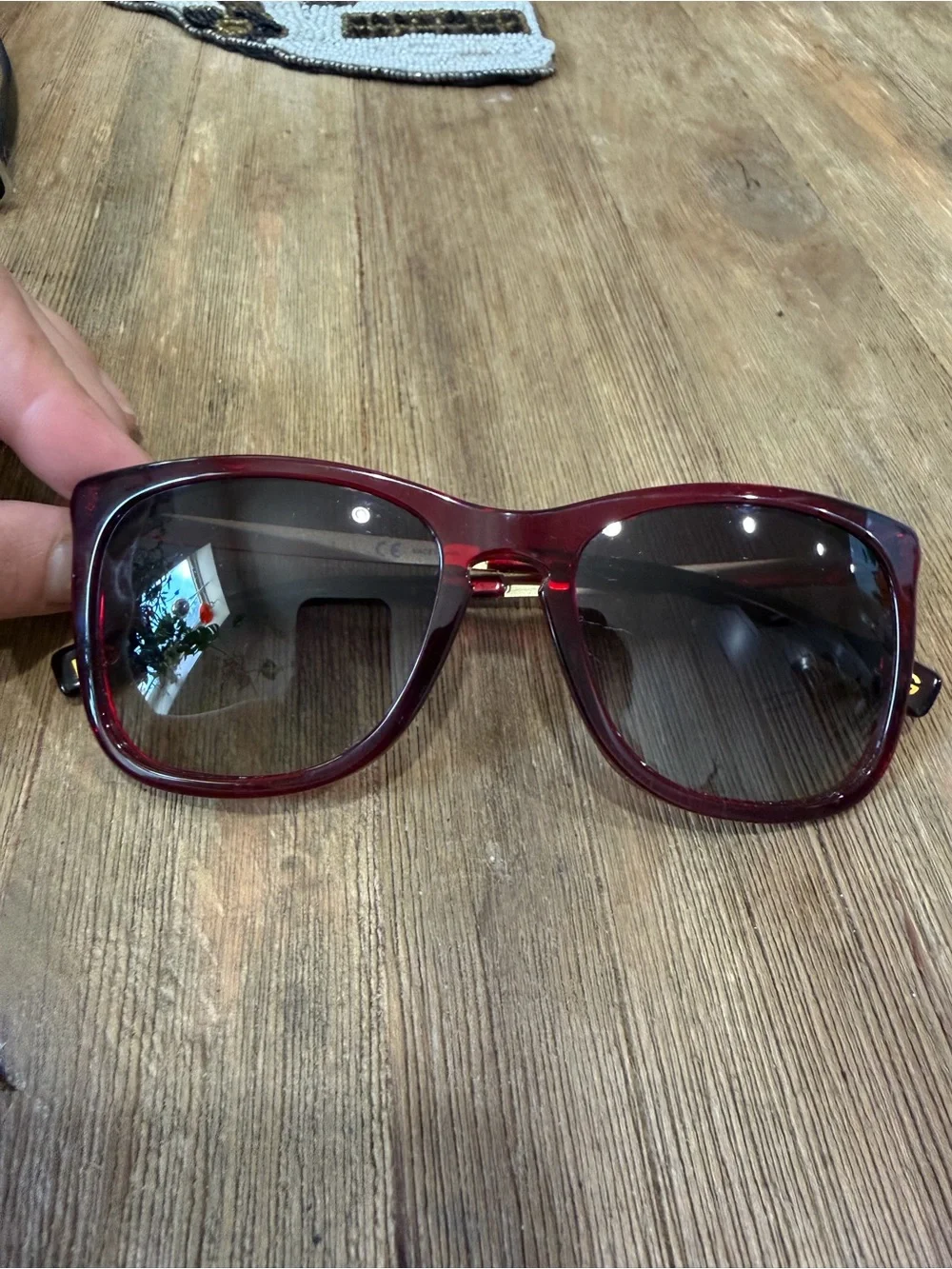 Vintage Dolce & Gabbana Red Square Sunglasses - Stylish UV Shades - Picture 1 of 10